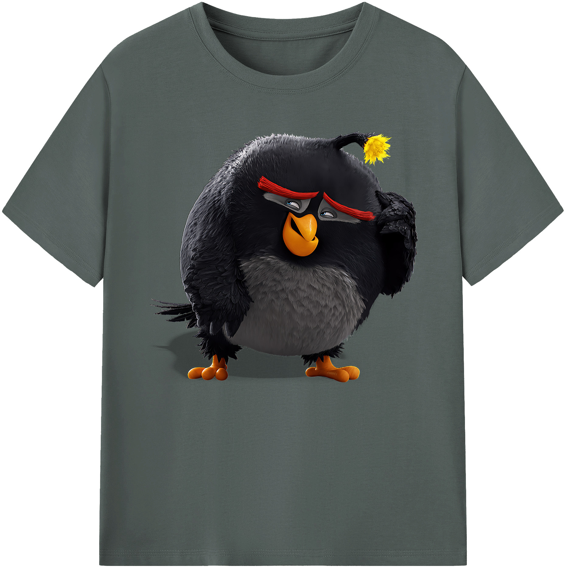 （画像用） Angry Birds アングリーバード 綿100％ メンズ半袖Tシャツ｜肌触りやわらか＆通気性